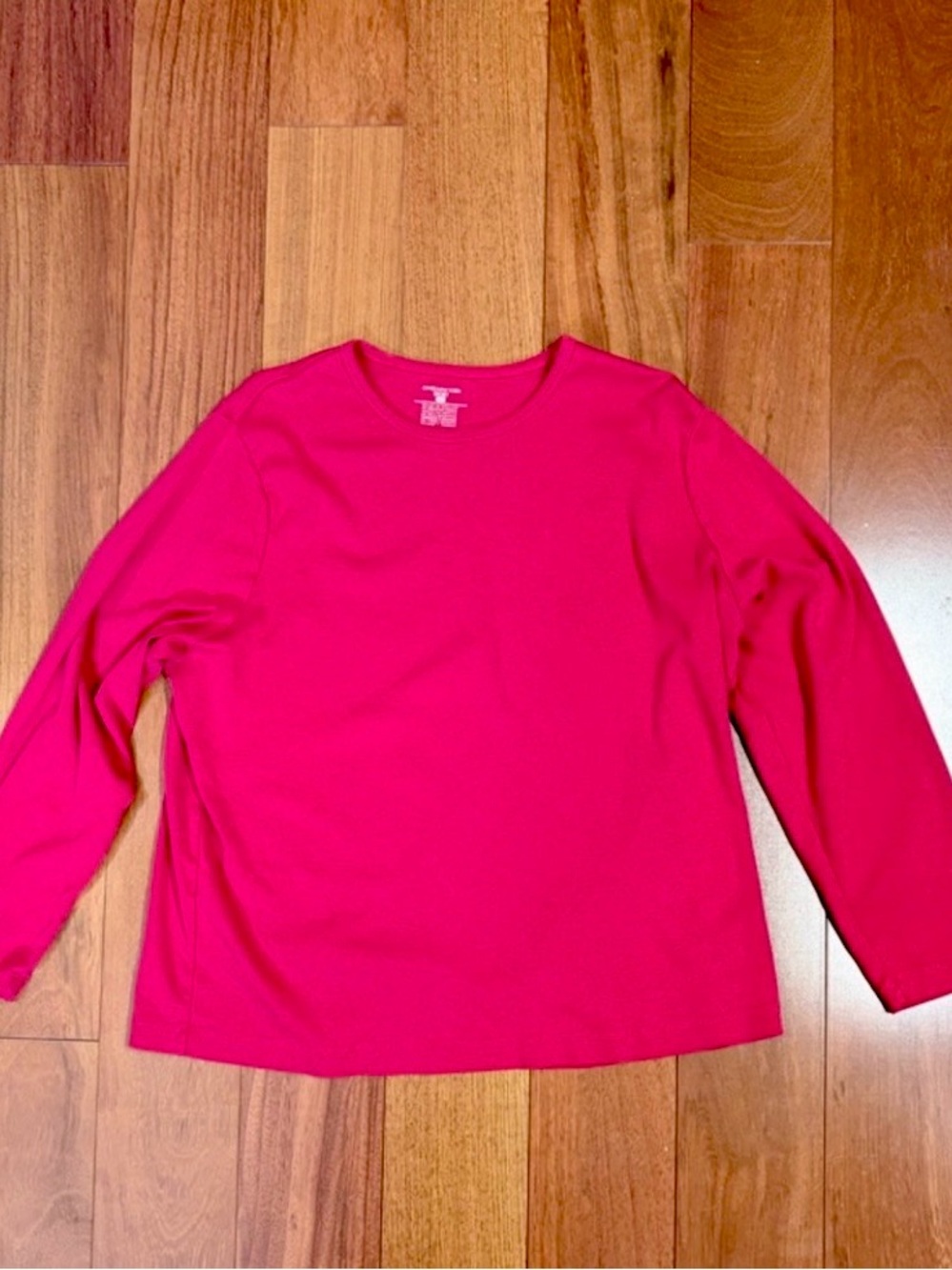Jones New York Red Long-Sleeve Crewneck Top Size 3X - Picture 2 of 11